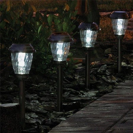 Smart Solar Smart Solar 3426WRM6-HP Charleston Solar Path Lights - Pewter 3426WRM6-HP